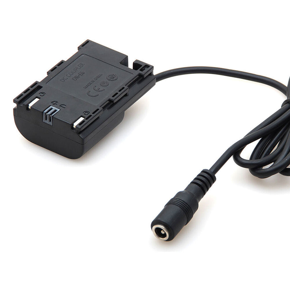 Caruba LP-E6 Full Decoding Dummy Battery (Straight Cable)