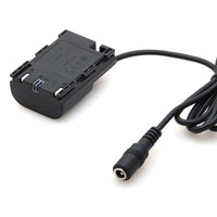 Caruba LP-E6 Full Decoding Dummy Battery (Straight Cable)