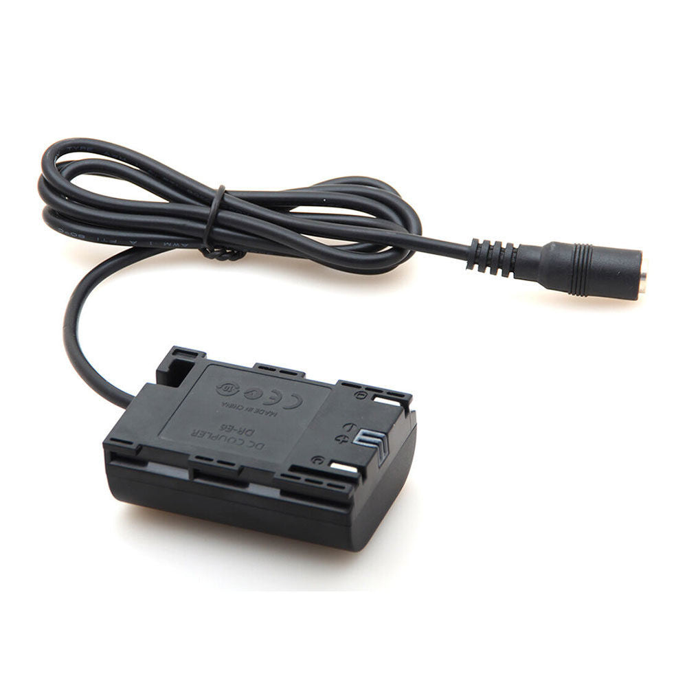 Caruba LP-E6 Full Decoding Dummy Battery (Straight Cable)