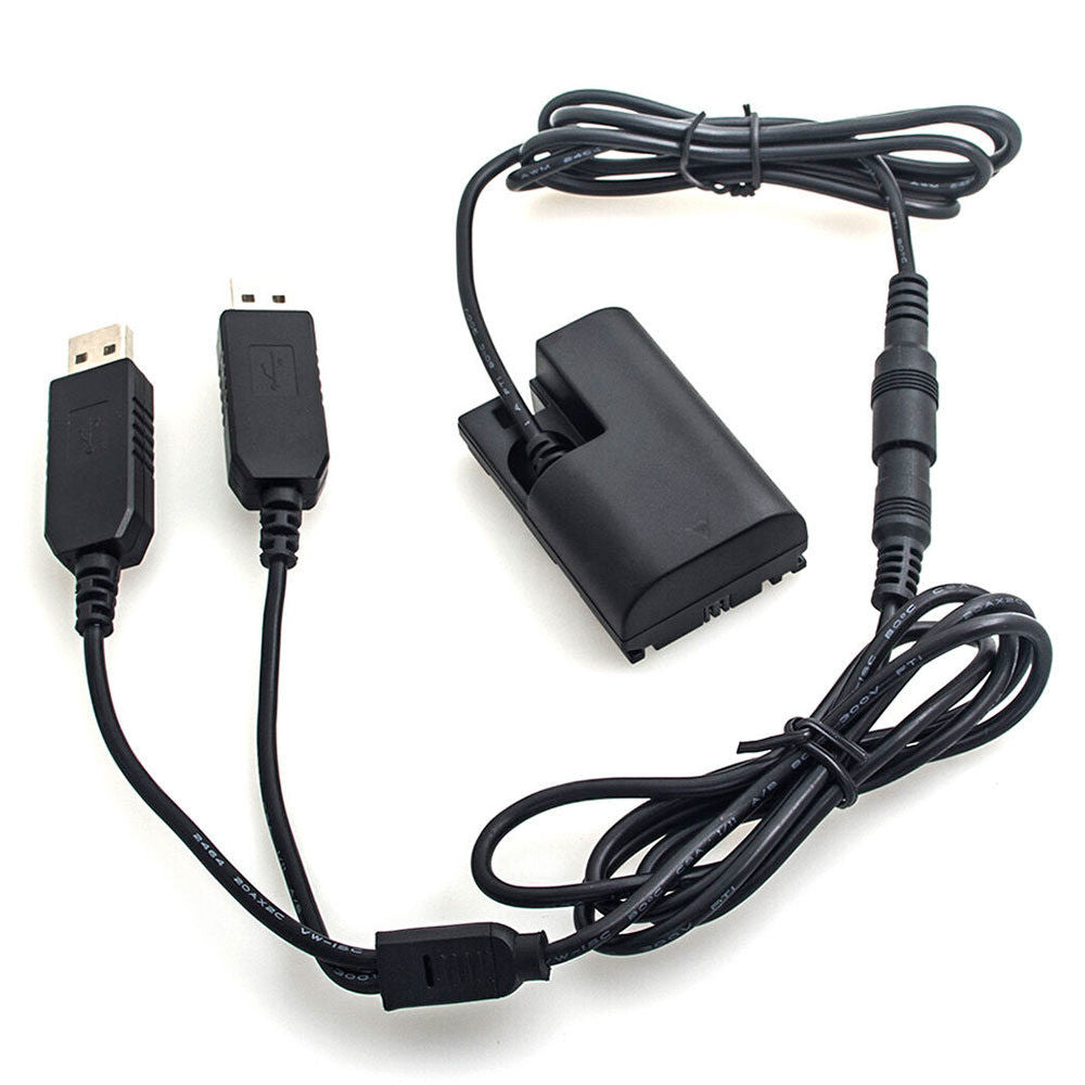 Caruba LP-E6 Full Decoding Dummy Battery +5V 2A USB Cable