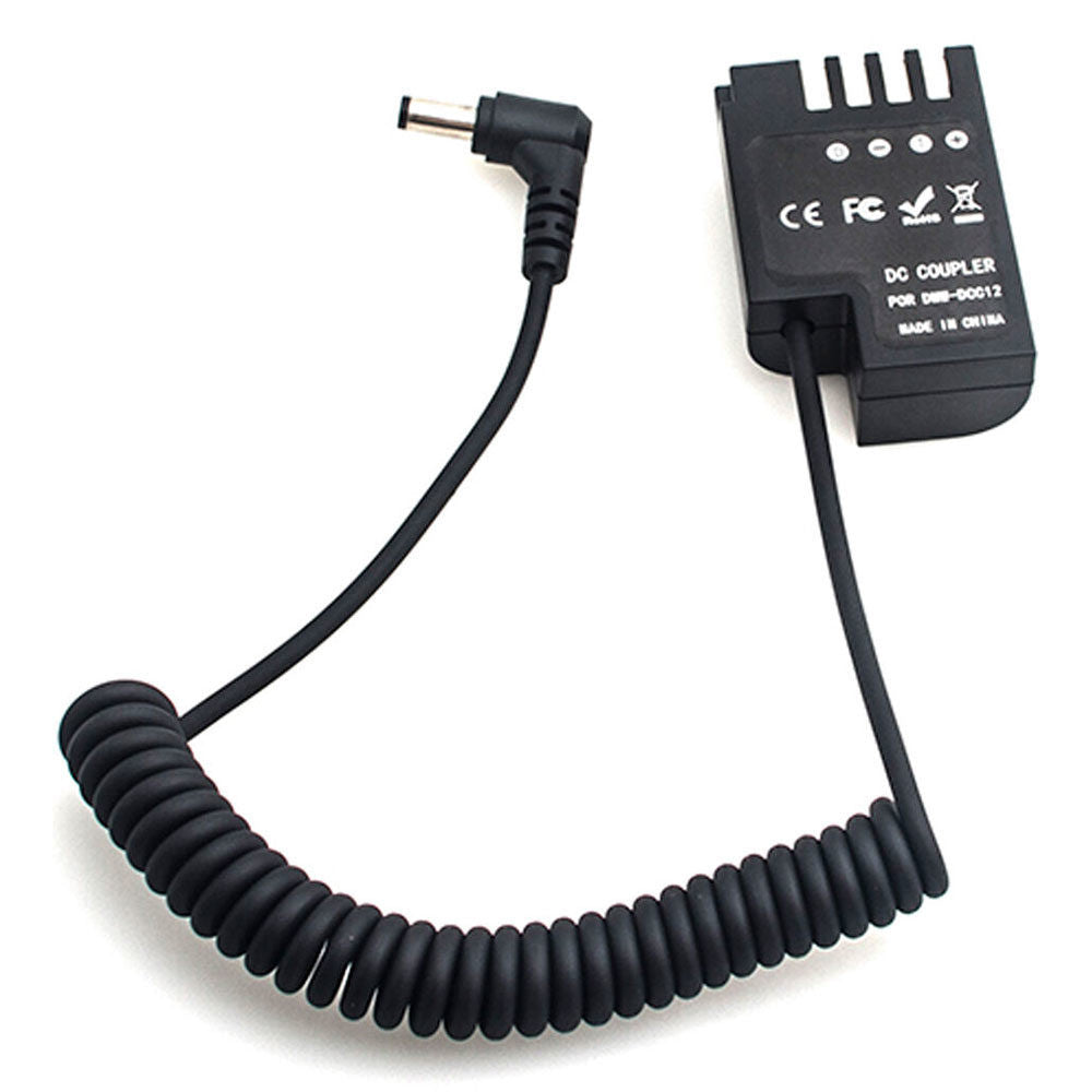 Caruba DMW-DCC12 Full Decoding Dummy Battery (Spring Cable)