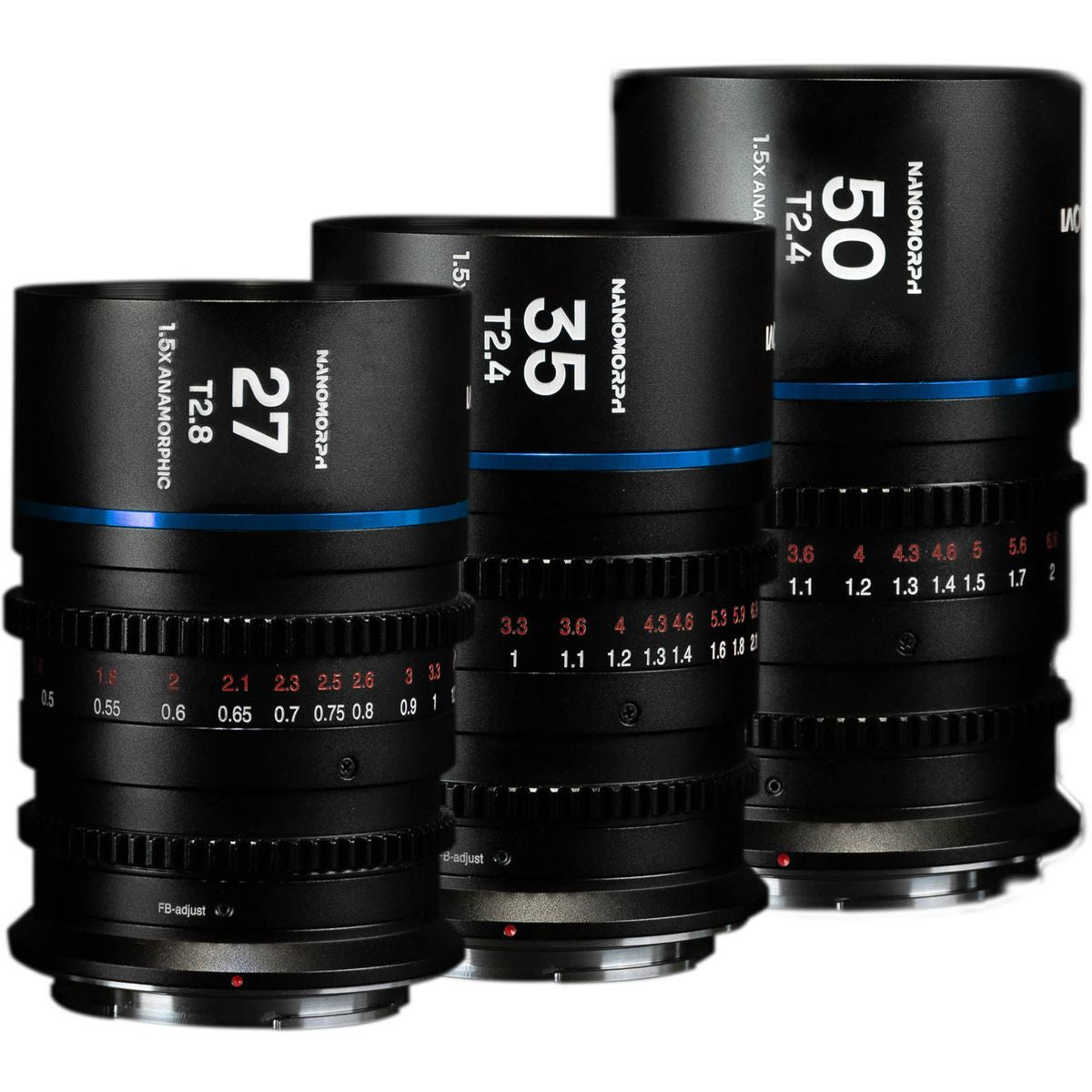 Laowa Nanomorph S35 Bundle (27.35.50mm) (Blue) (Cine) L-Moun
