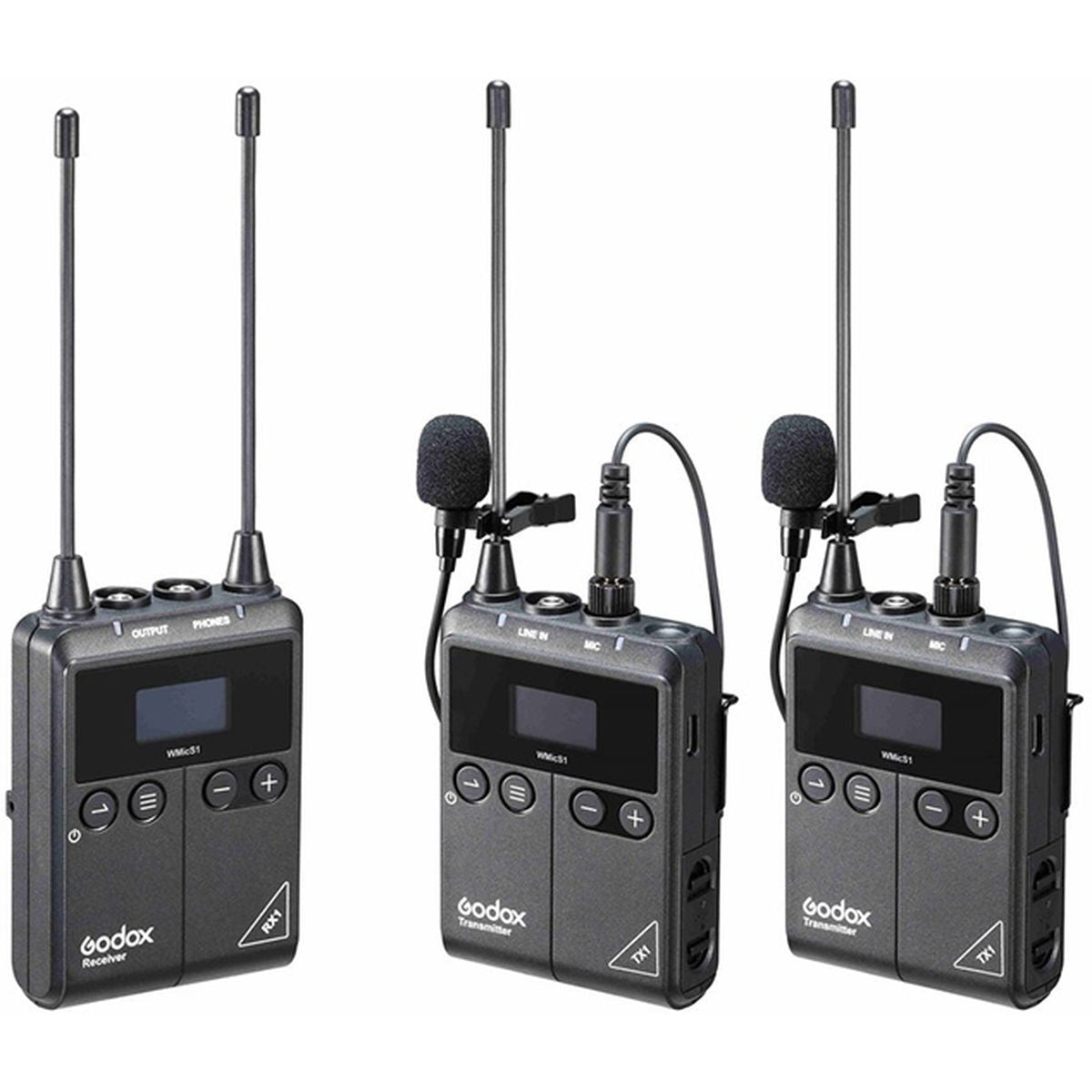 Godox Uhf Wireless & Lavalier Microphone Double Kit