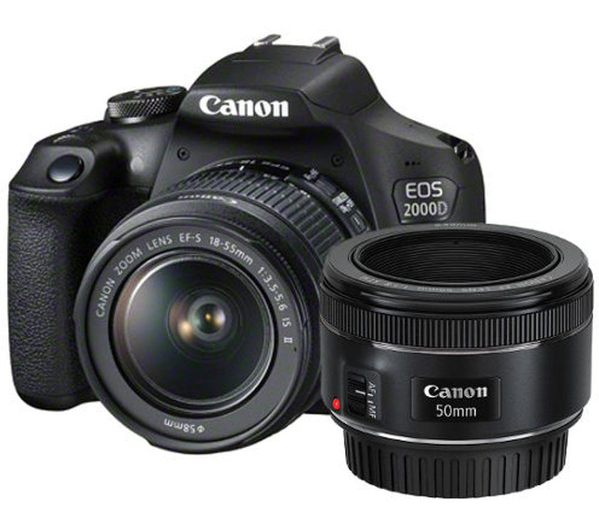 Canon EOS 2000D + 18-55mm IS II + 50mm F1.8 STM