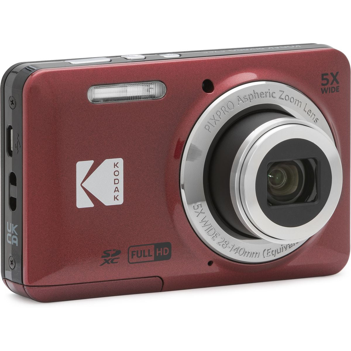 Kodak FZ55 5X Zoom CMOS FHD Li-ion Red