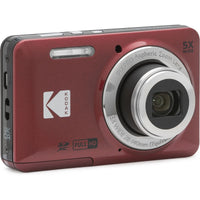 Kodak FZ55 5X Zoom CMOS FHD Li-ion Red
