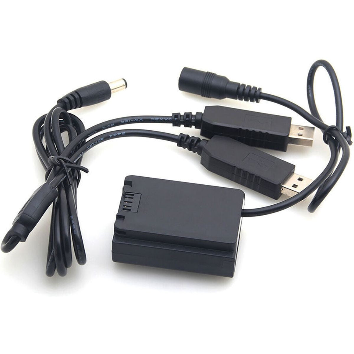Caruba NP-FZ100 Full Decoding Dummy Battery + Dual USB Cable