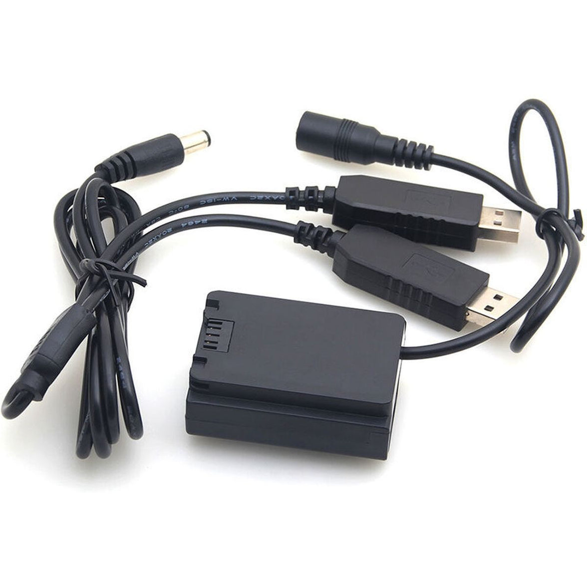Caruba NP-FZ100 Full Decoding Dummy Battery + Dual USB Cable
