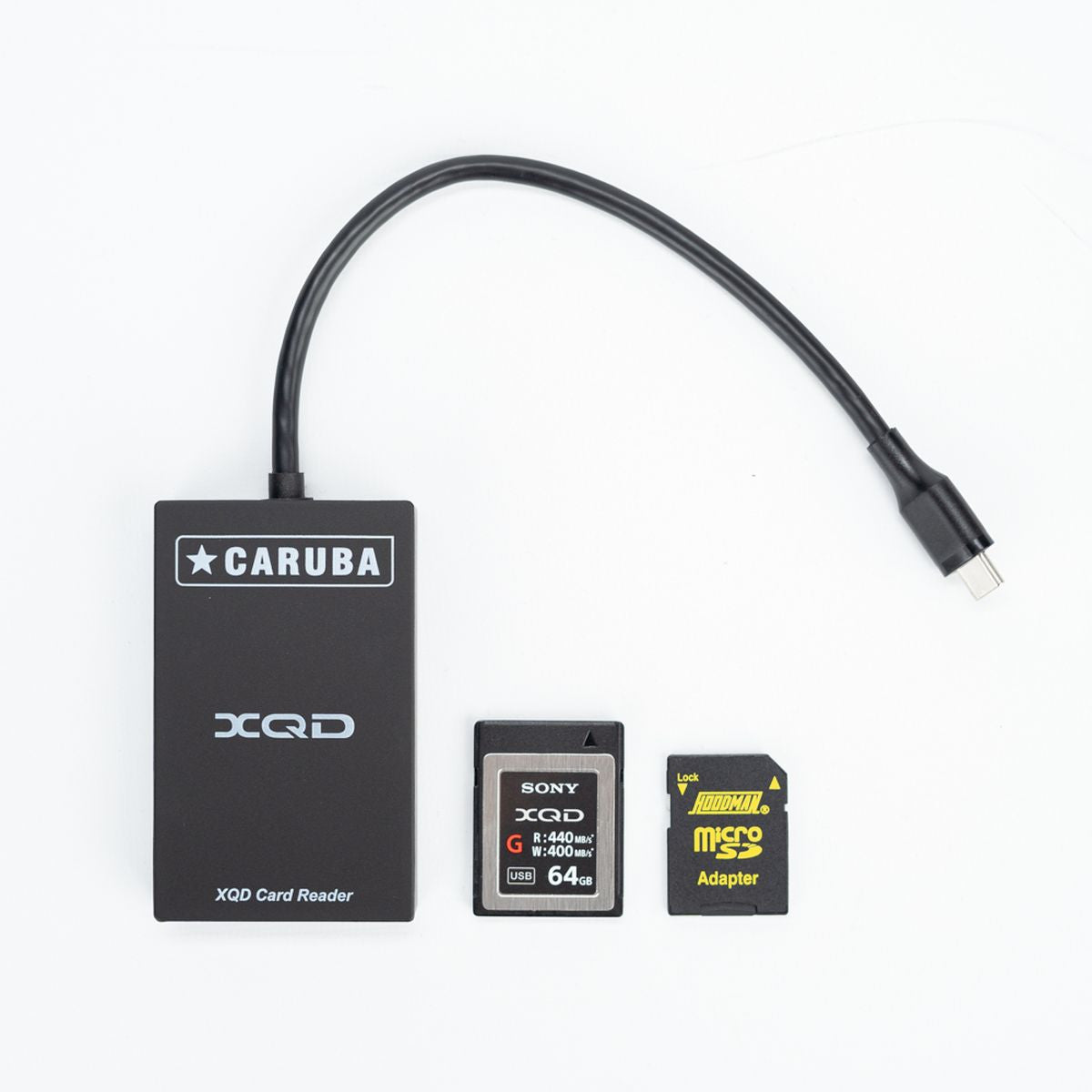 Caruba 2 In 1 Cardreader XQD + SD USB-C