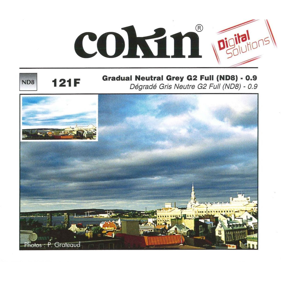 Cokin Filter A121F Grad Neutral Grey G2-FULL (ND8) (0.9)