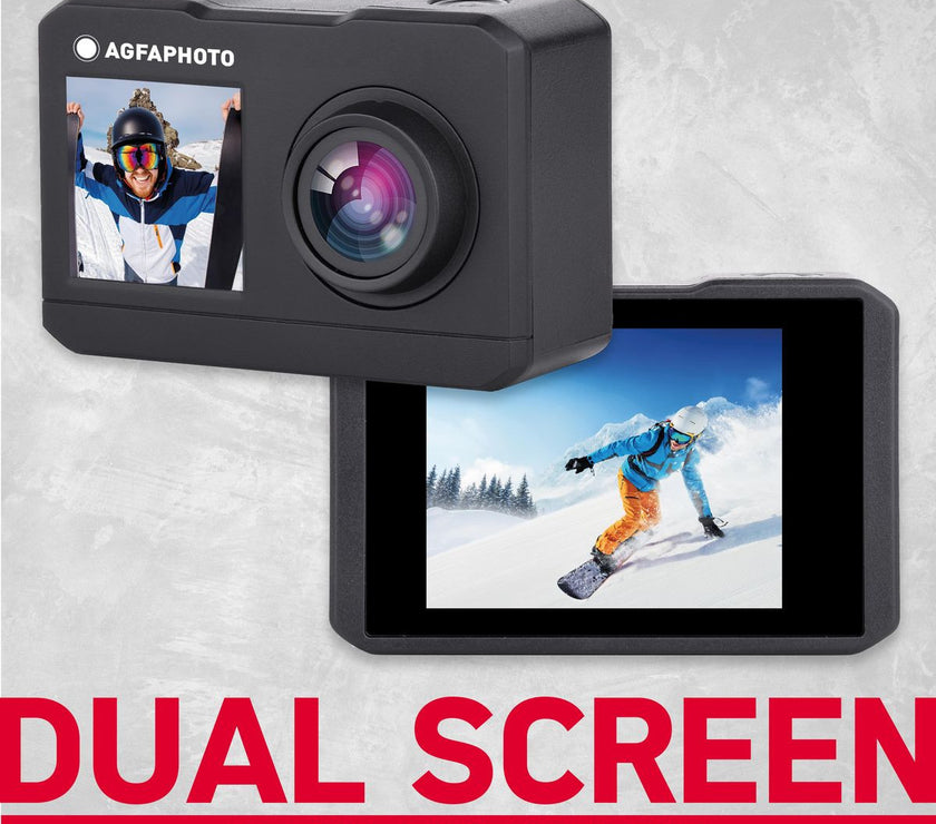 Agfa Photo Actioncam Dual Screen WIFI 120Â° Wide Angle