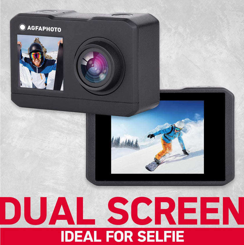 Agfa Photo Actioncam Dual Screen WIFI 120Â° Wide Angle