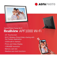 Agfa Agfaphoto Digital WiFi Photo Frame 10 inch Black
