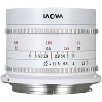 Laowa 9mm T2.9 Zero-D Cine Lens White - Canon RF