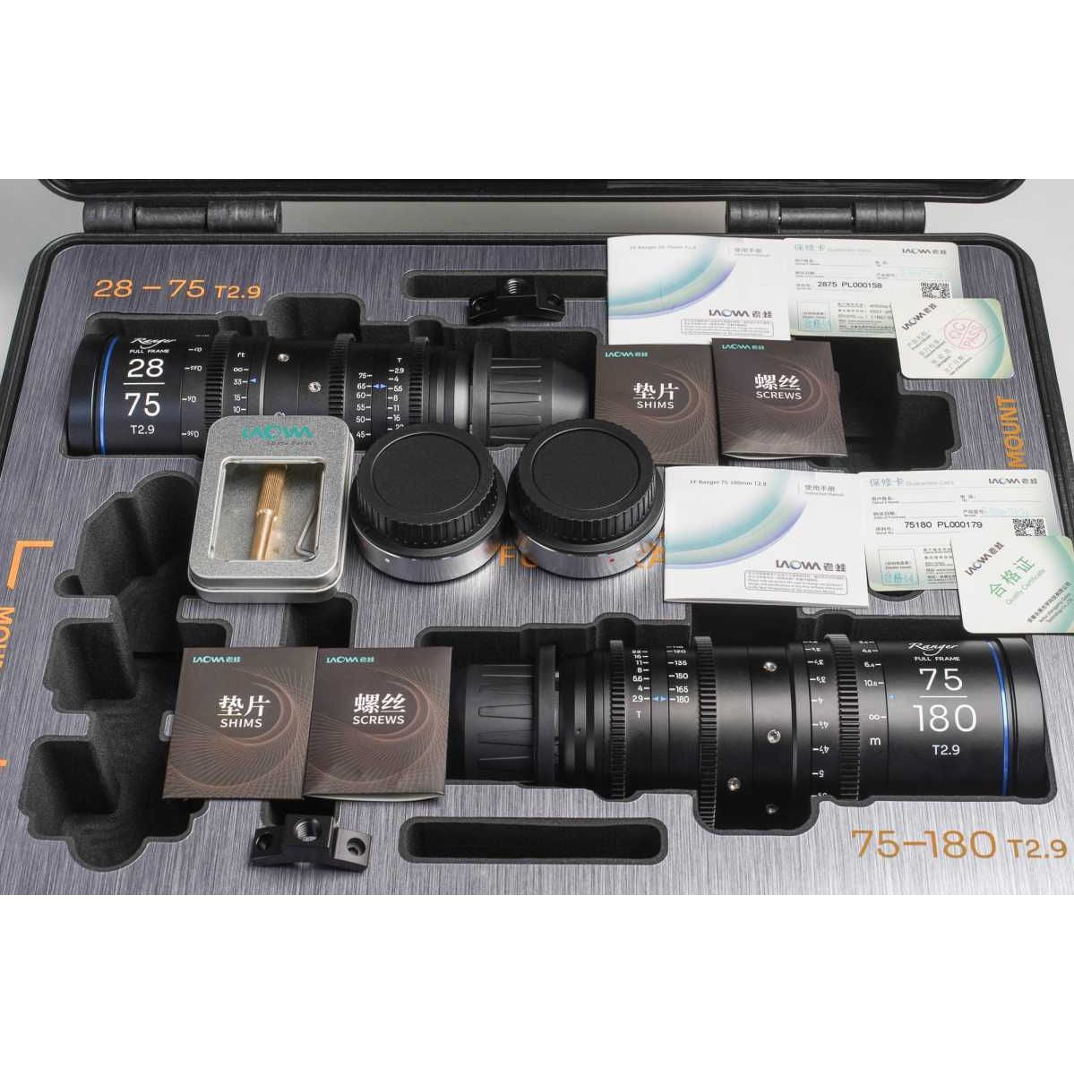 Laowa Ranger 28-75 & 75-180mm PL/EF (Lao-2875B-Plef)