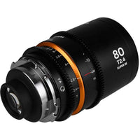 Laowa Nanomorph 80mm T2.4 1.5X S35 (Amber) PL-EF (Lao-80-PL-