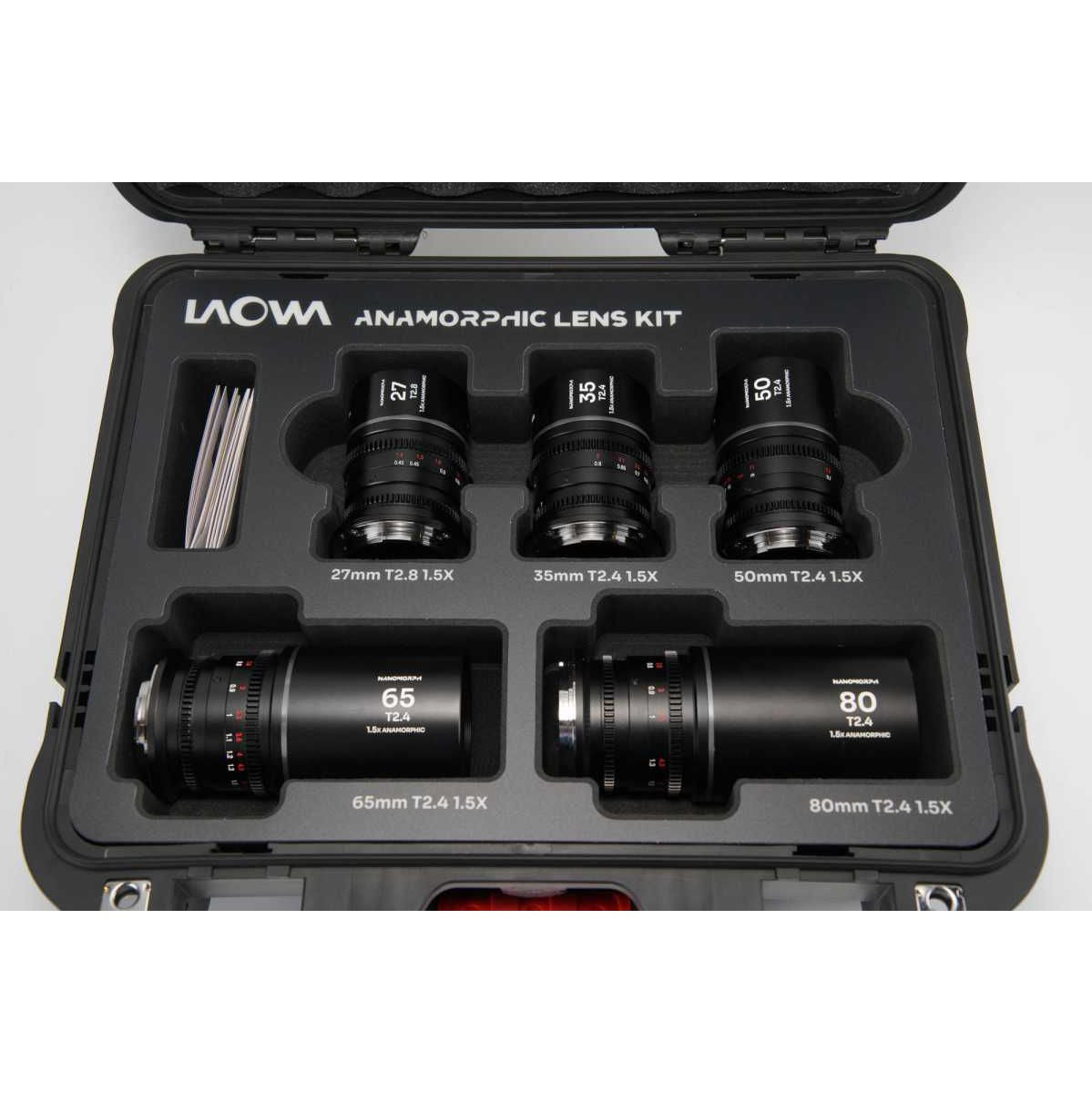 Laowa Nanomorph S35 Bundle (27.35.50.65.80mm) (Silver) dl (L