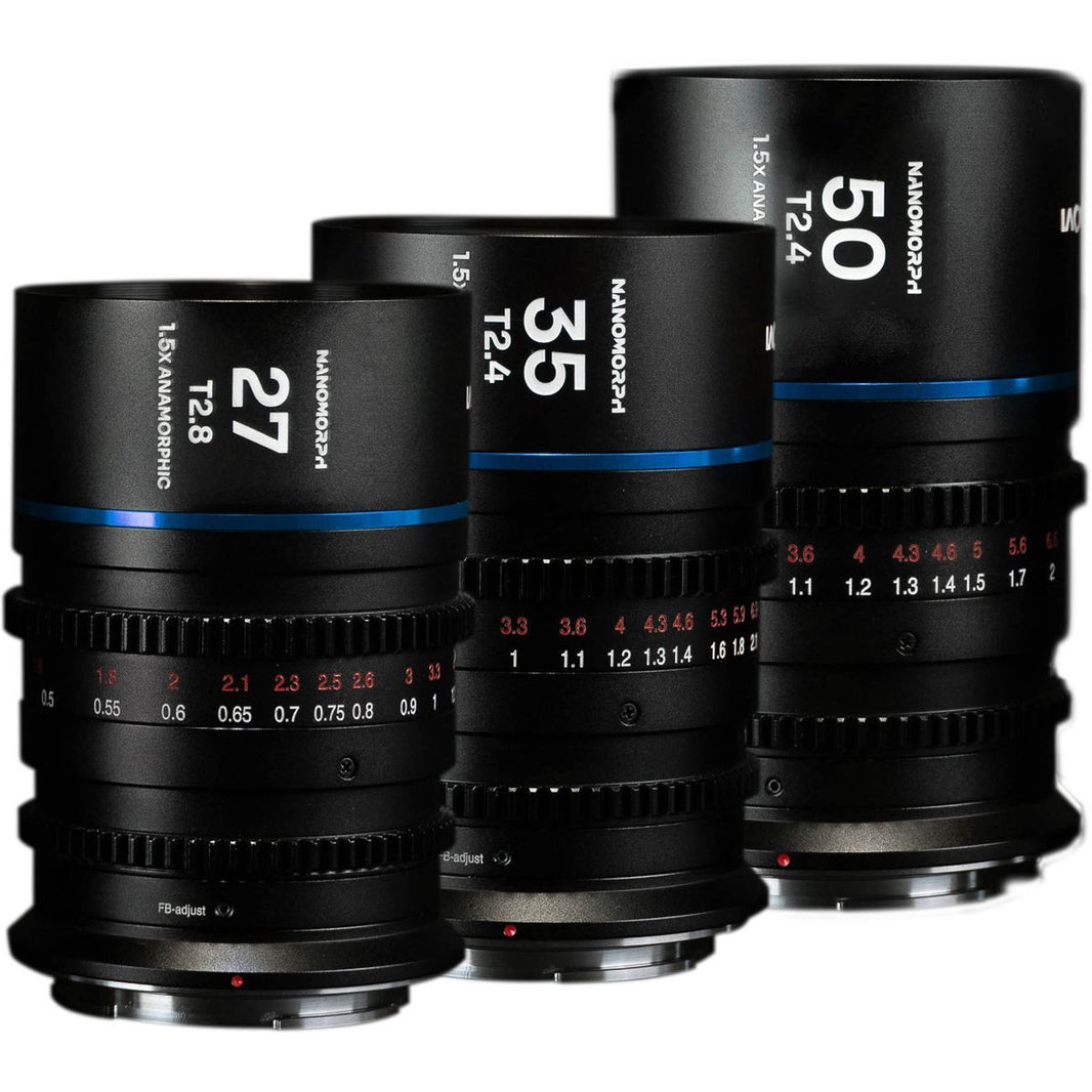 Laowa NANOMORPHÂ S35 Bundle (27.35.50mm) (Blue) (Cine) Nikon 