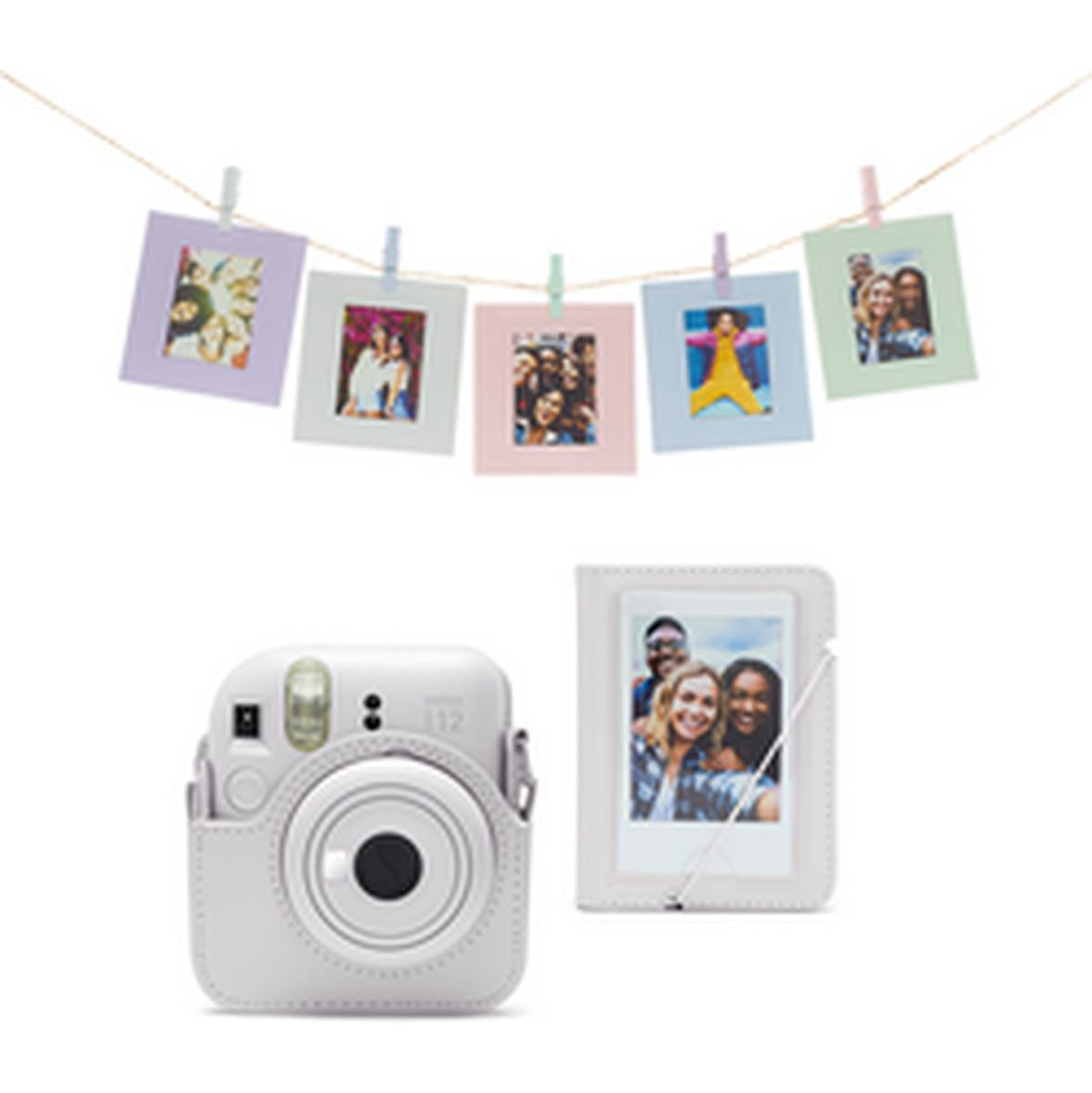 Fuji Instax Mini 12 Accessoirekit Clay White