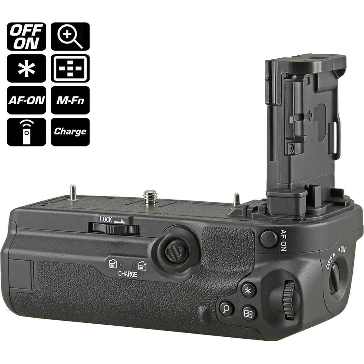 Jupio Battery Grip For Canon EOS R5 (C) / R6 (BG-R10) + 2.4 