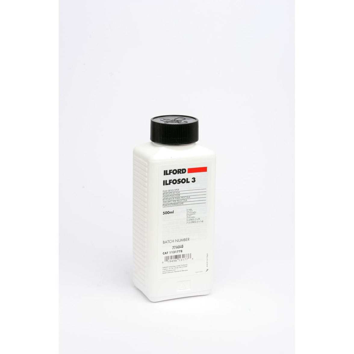 Ilford Ilfosol 3 Dev 500ml WLD