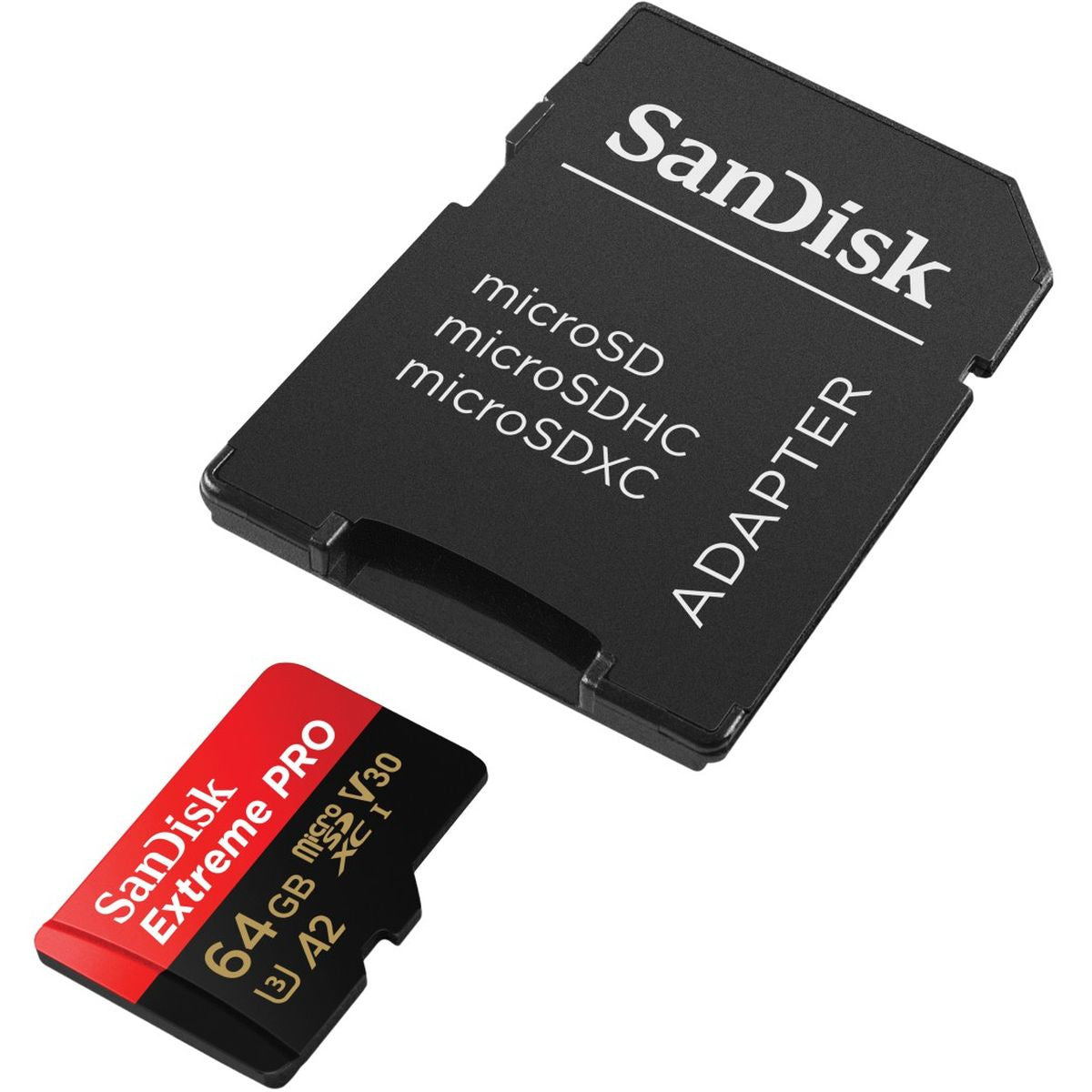 SanDisk Extreme Pro MicroSDXC 64GB+SD Adapter A2