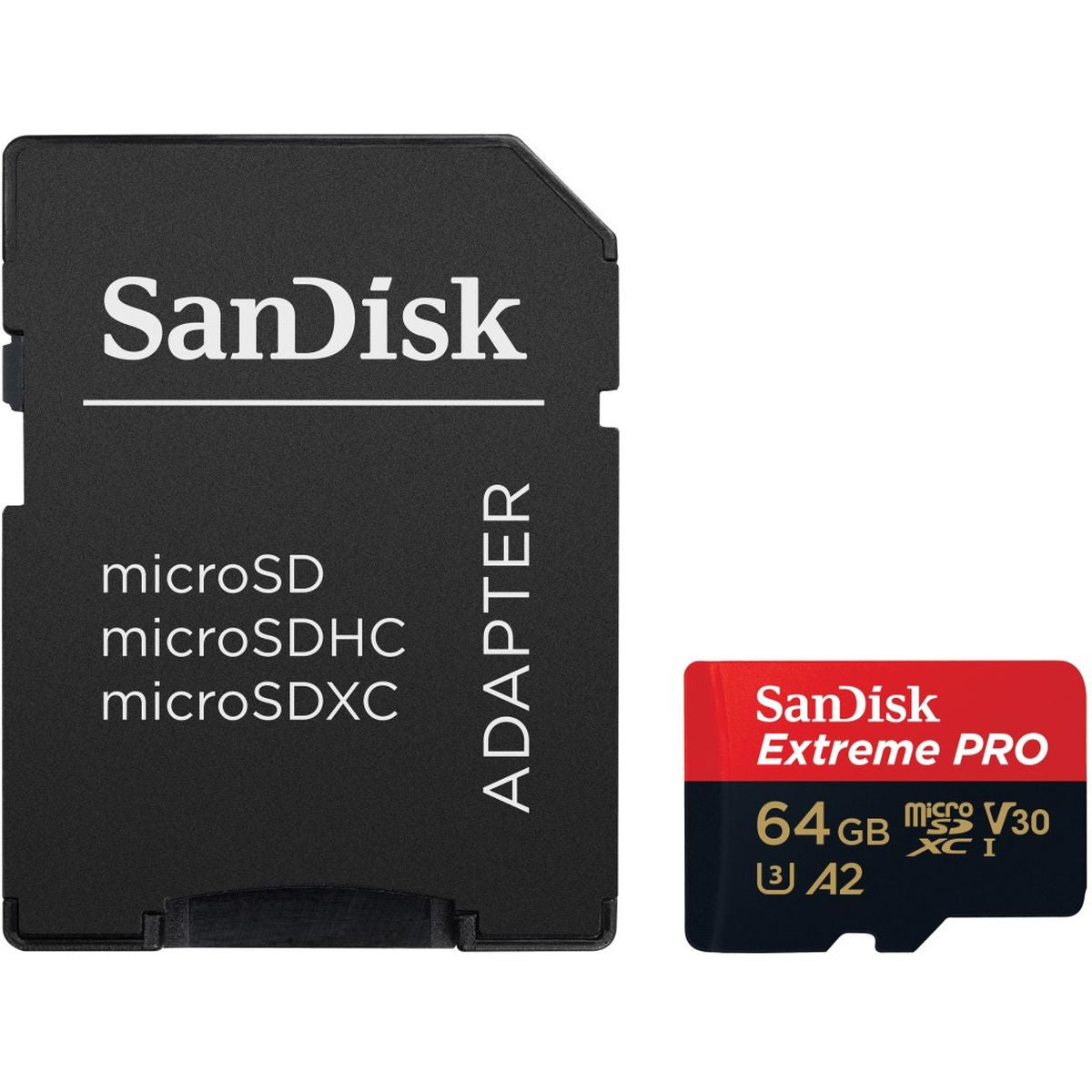 SanDisk Extreme Pro MicroSDXC 64GB+SD Adapter A2