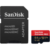 SanDisk Extreme Pro MicroSDXC 64GB+SD Adapter A2