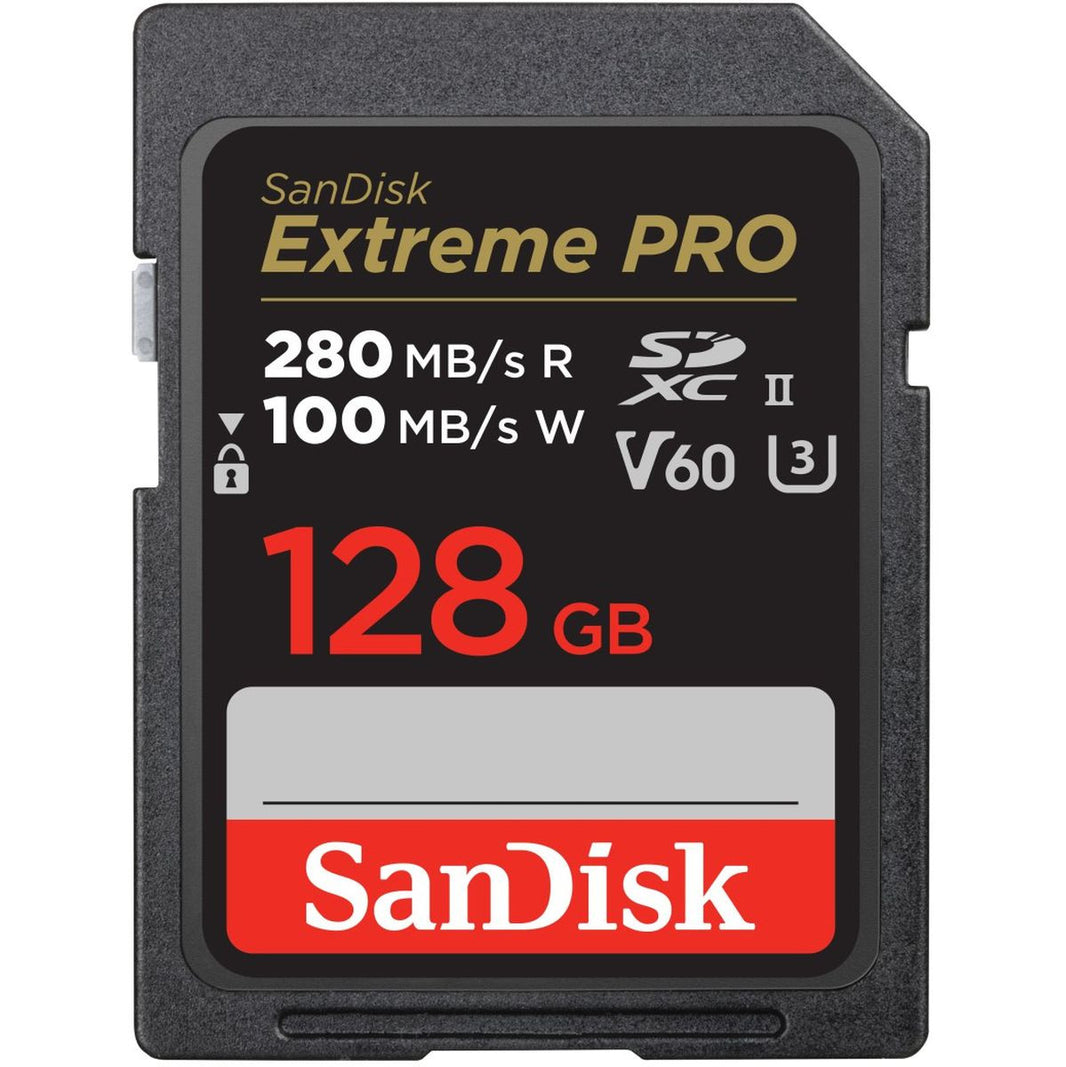 SanDisk Pro 128GB V60 UHS-II SD Cards 280/100MB/s