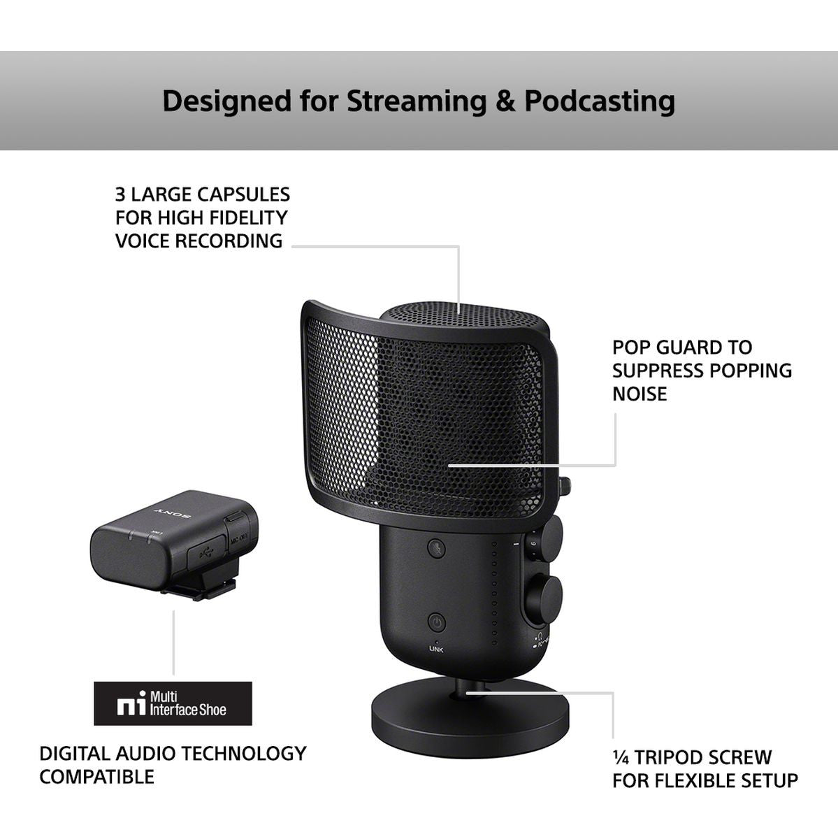 Sony ECM-S1 Wireless Streaming Microphone