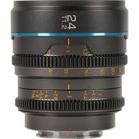 Sirui Nightwalker 24mm T1.2 S35 MF Cine Lens X-Mount Gun Gre
