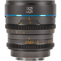 Sirui Nightwalker 55mm T1.2 S35 MF Cine Lens X-Mount Gun Gre