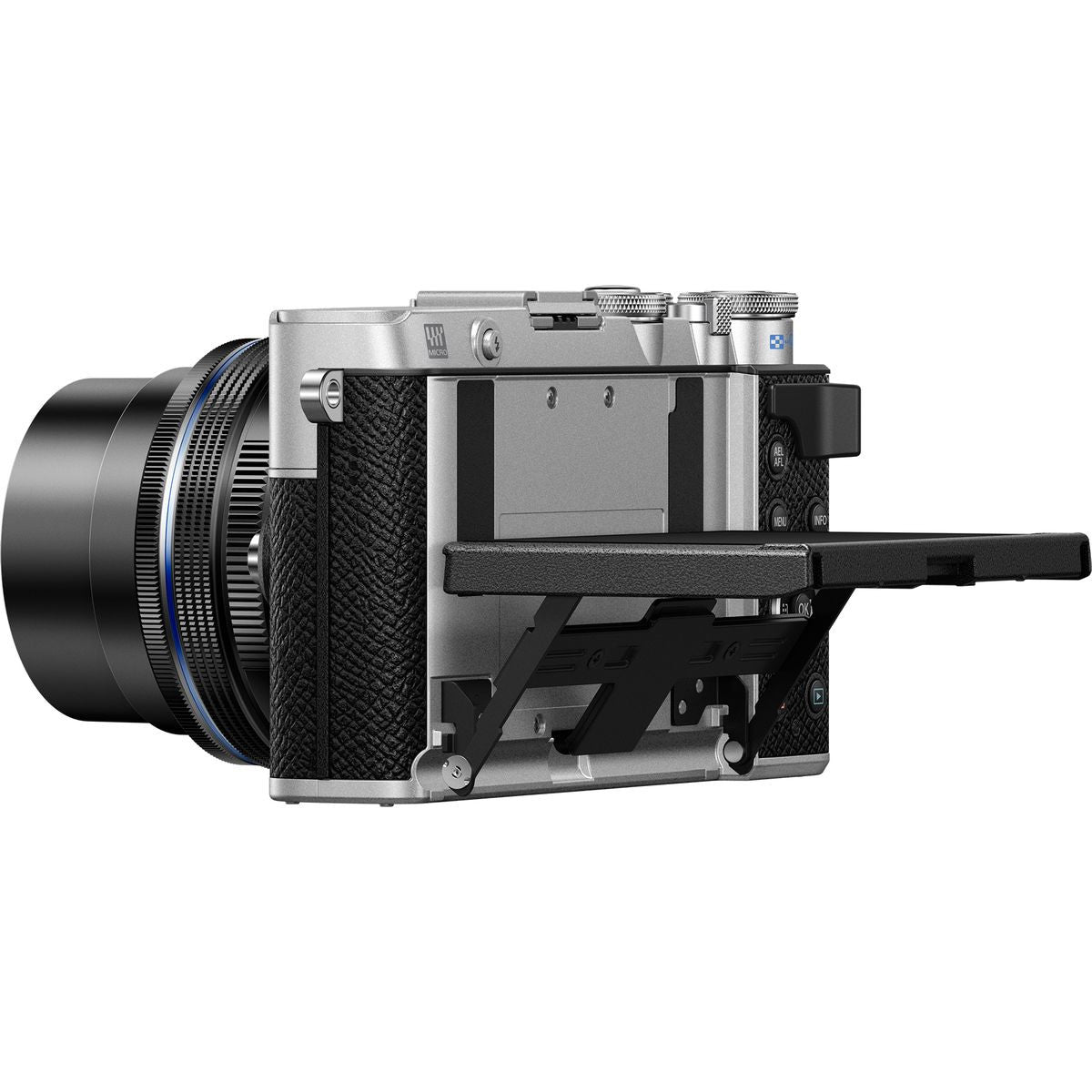 Olympus E-P7 Silver + EZ-M14-42EZ Black