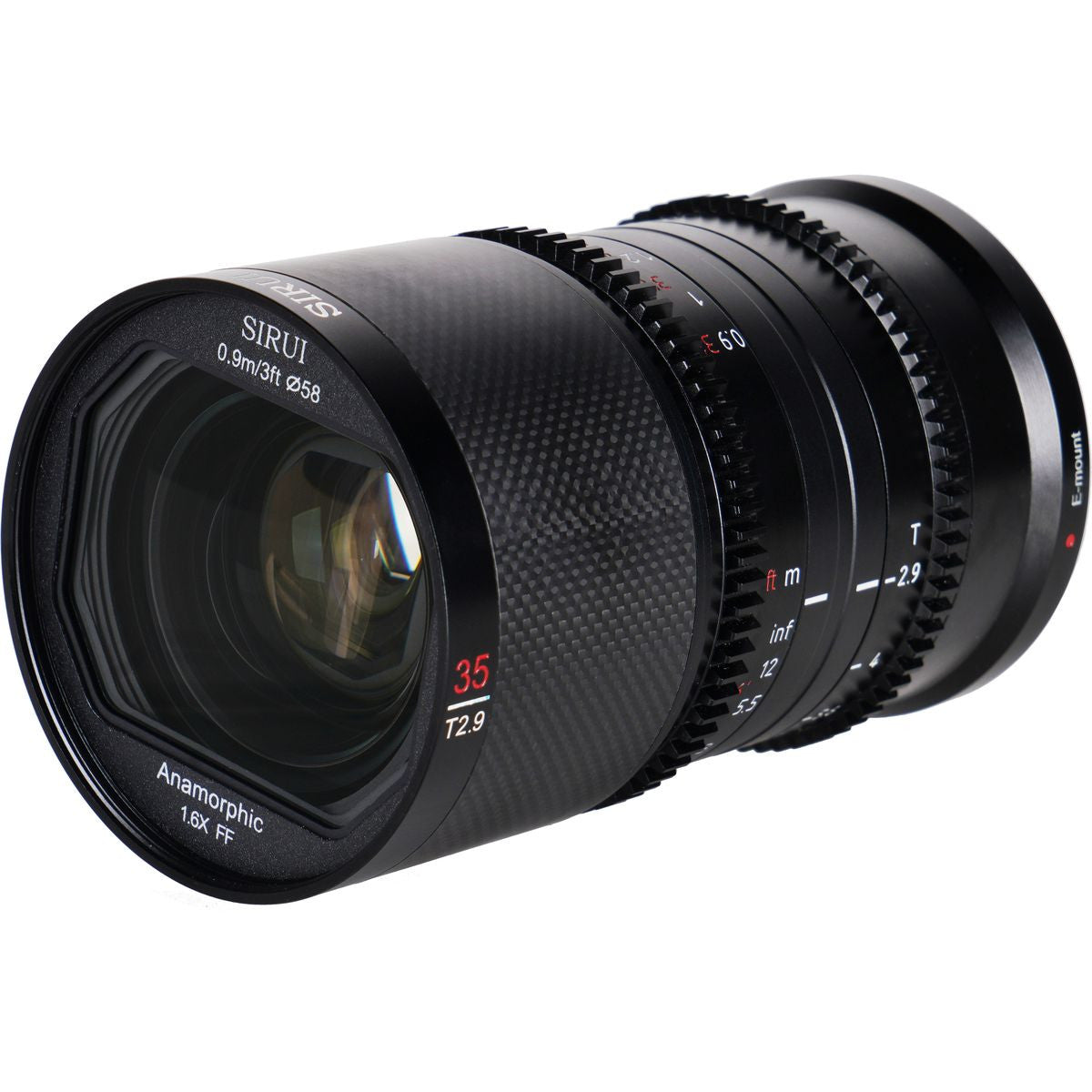 Sirui 35mm T2.9 1.6X Carbon Fiber FullFrame Anamorphic dl Mo