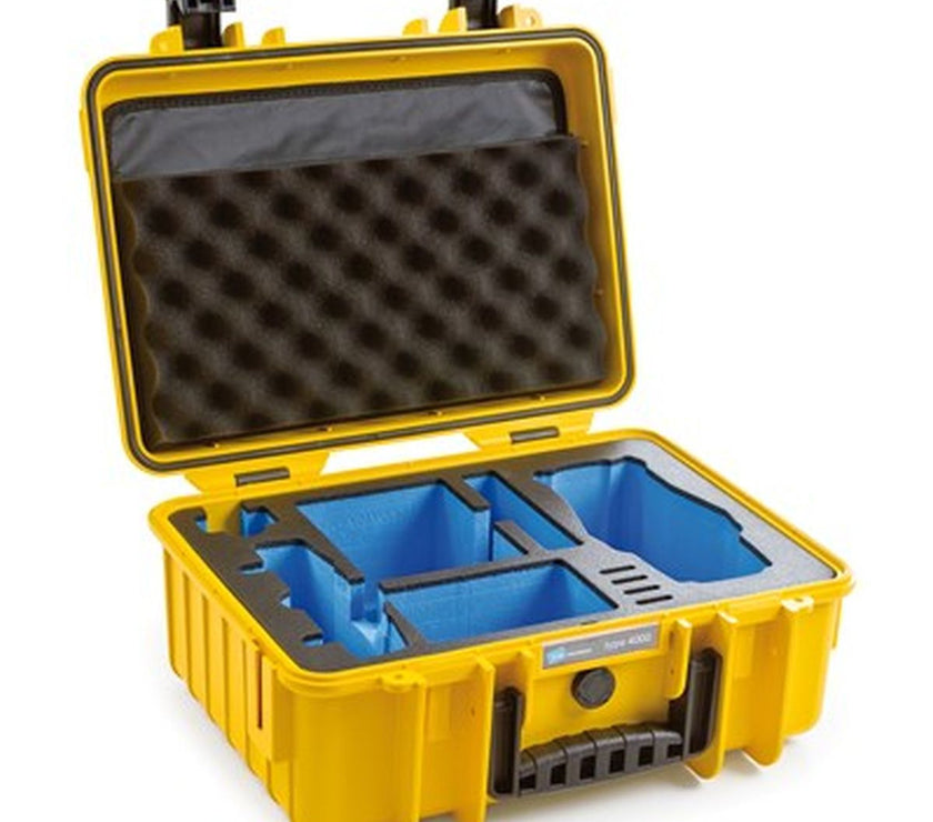 B&W Type 4000 For DJI Mavic 2 (Pro/Zoom) Fly More Kit Yellow