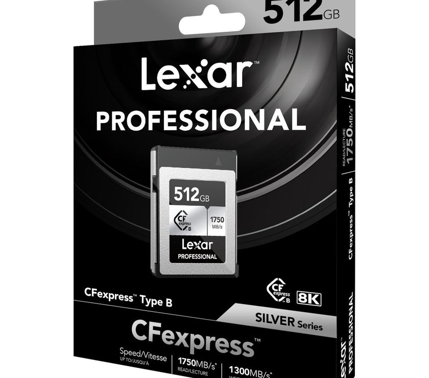 Lexar CFexpress Pro Type B Silver Series 512GB - R1750/W1300MB/s