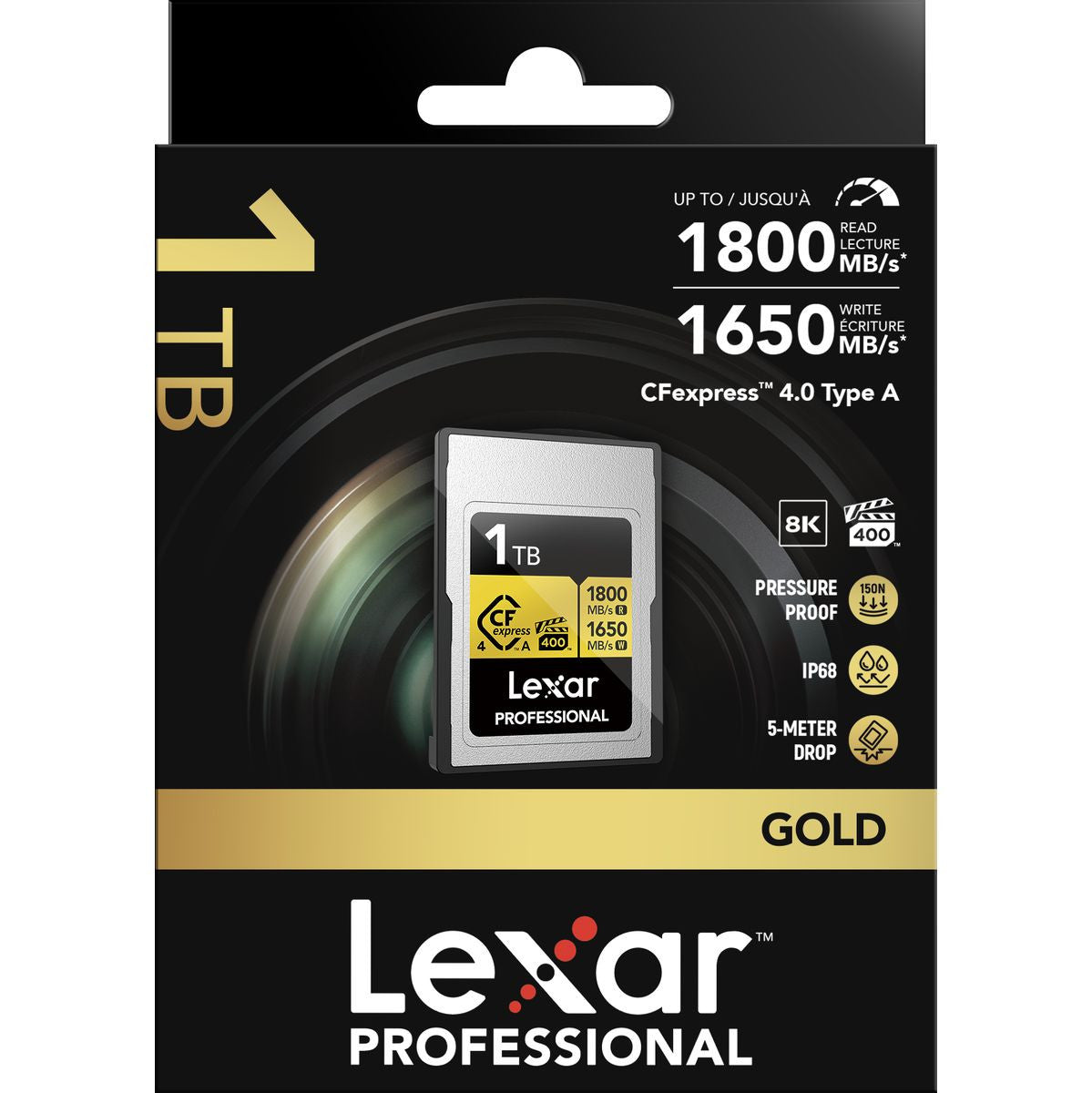 Lexar CFexpress Pro Type A Gold 4.0 Series 1TB R1800/W1650MB/s - VPG400