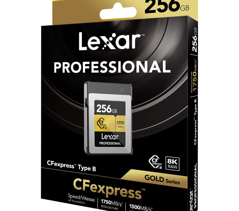 Lexar CFexpress Pro Type B Gold Series 256GB - R1750/W1500MB/s