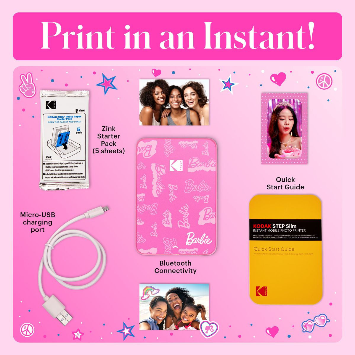 Kodak Step Printer Slim Barbie Printer 2