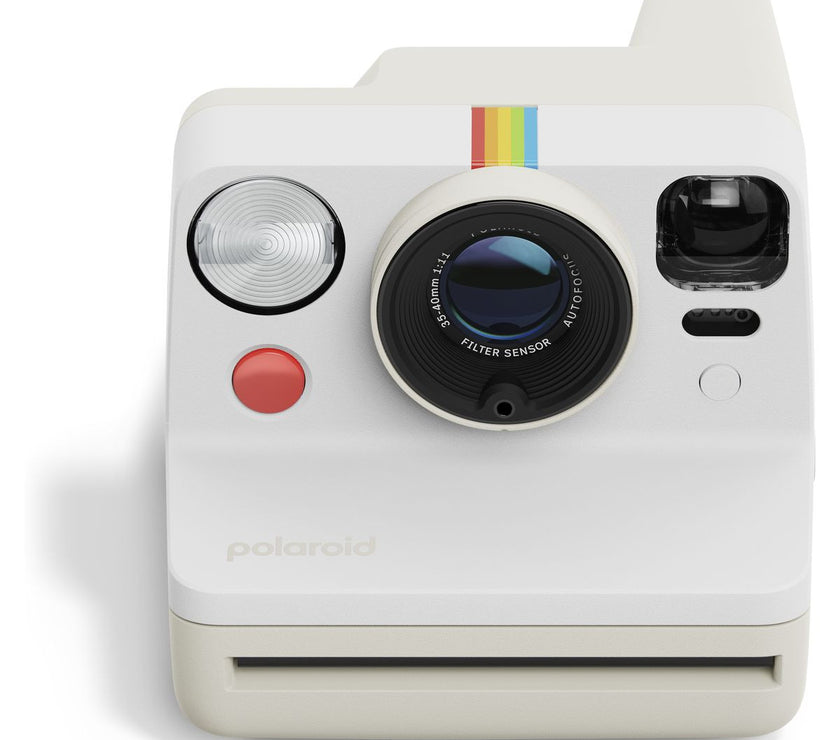 Polaroid Now Gen 3 Pebble White + Colour Film Bundle (8 Photos)