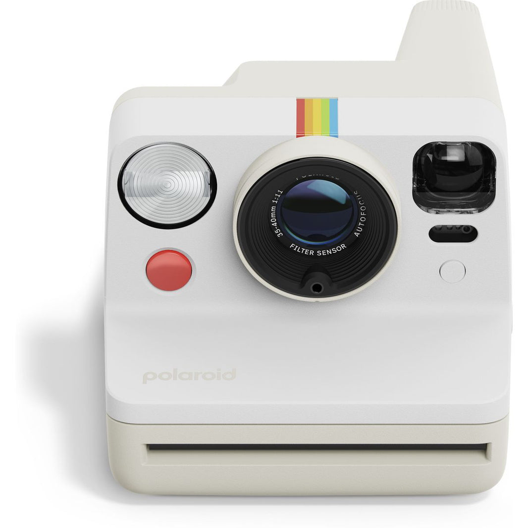 Polaroid Now Gen 3 Pebble White + Colour Film Bundle (8 Photos)