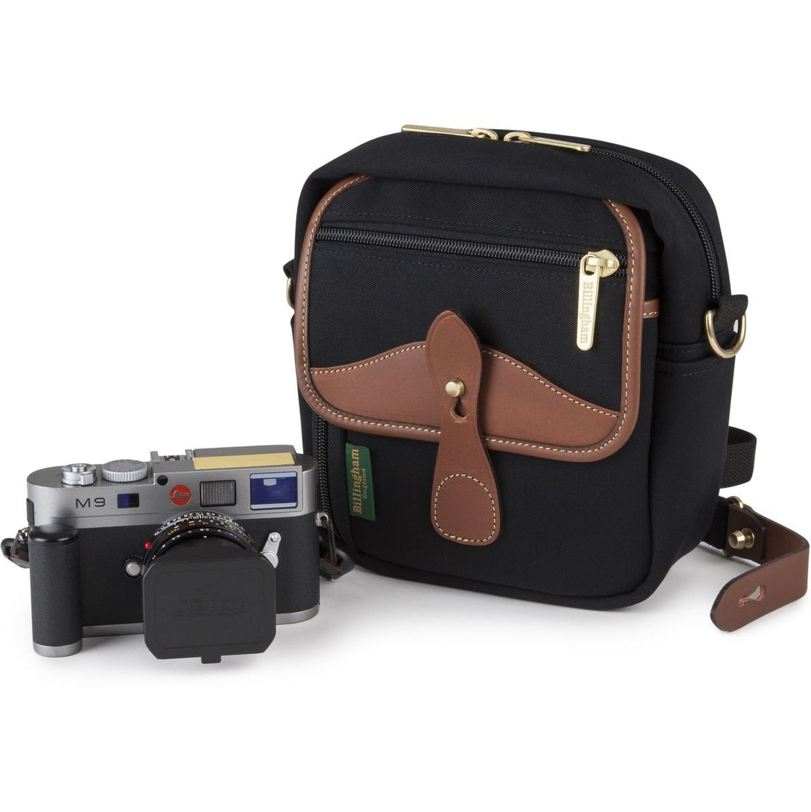 Billingham Pola Stowaway - Black / Tan Leather