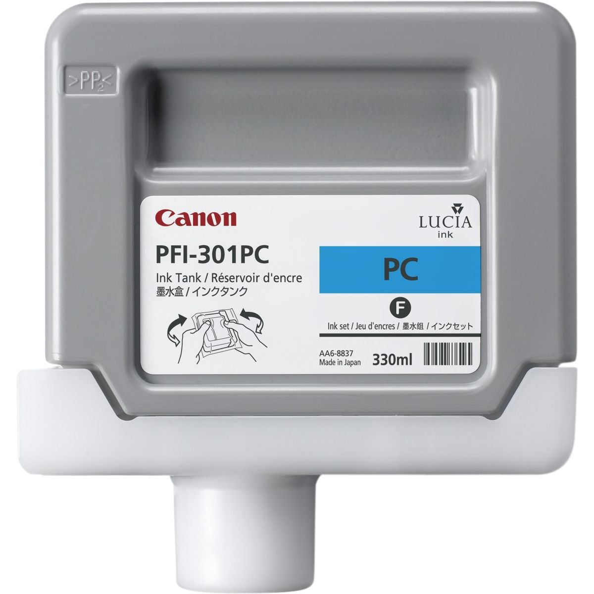Canon PFI-301PC Ink Cartridge Pigment Photo Cyan Standard CA