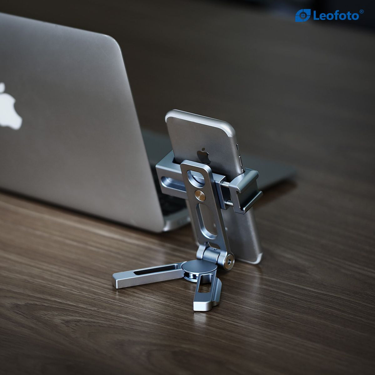 Leofoto PS-2 Silver Folded Phone Stand