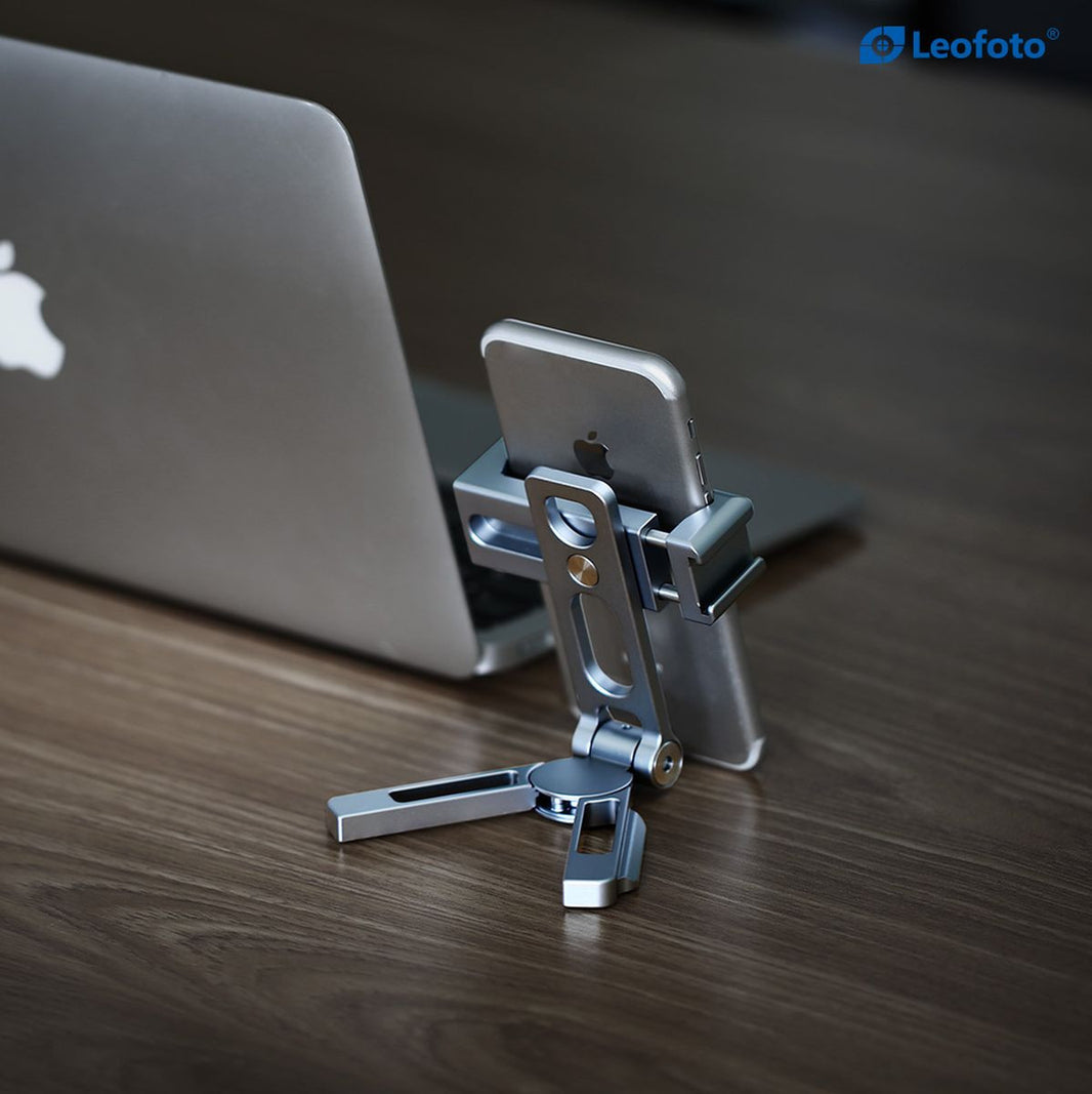 Leofoto PS-2 Silver Folded Phone Stand