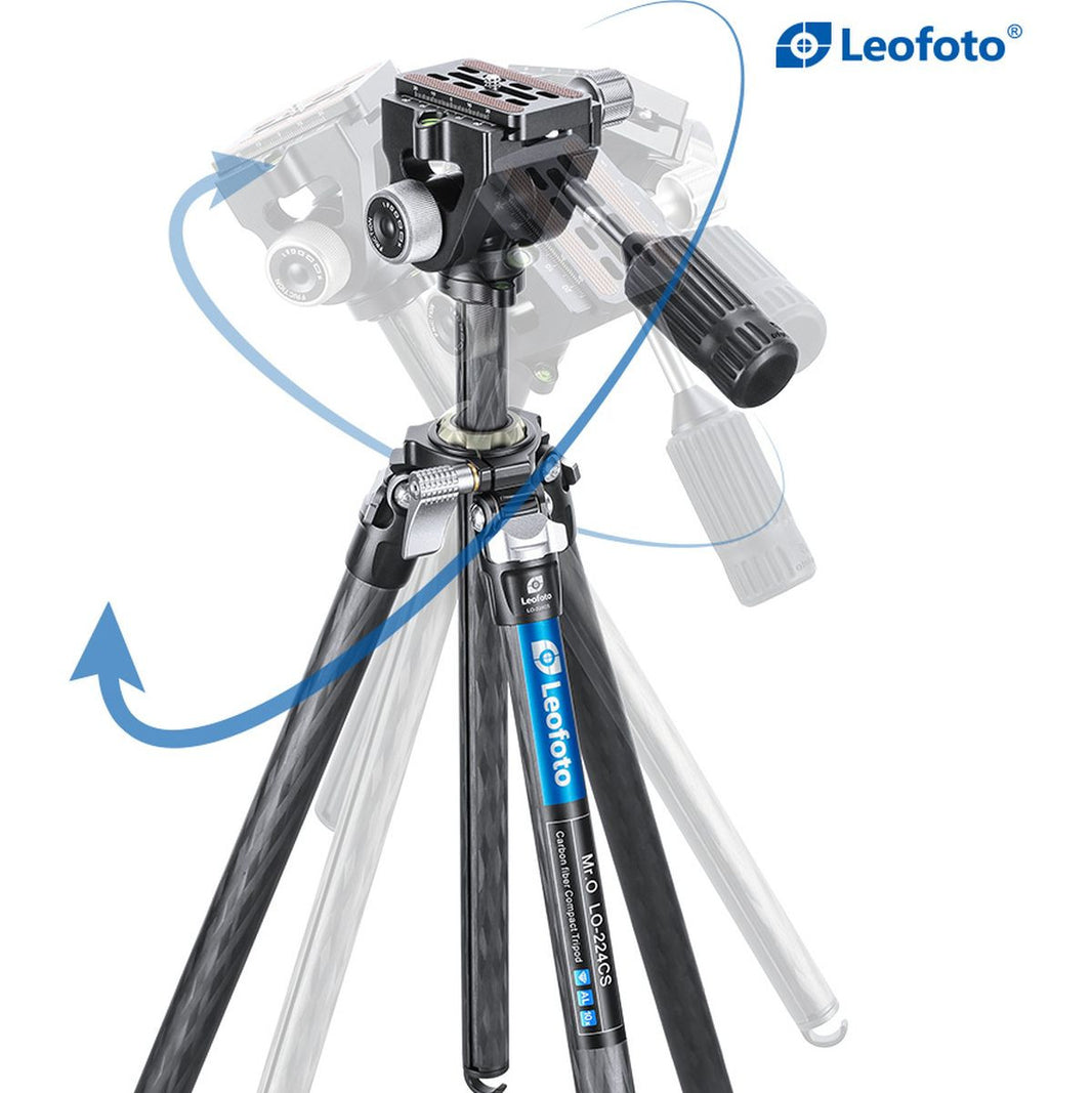 Leofoto Lo-224CS+SW-02 CNC Tripod Hard Anodize