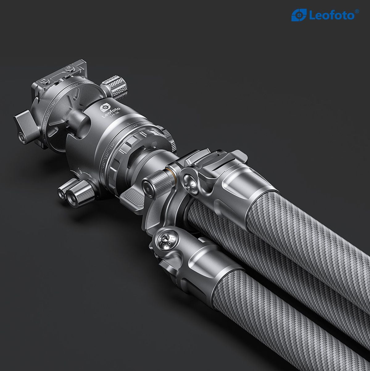 Leofoto LG-284C+LH-36R(Silver) CNC Tripod Hard Anodize