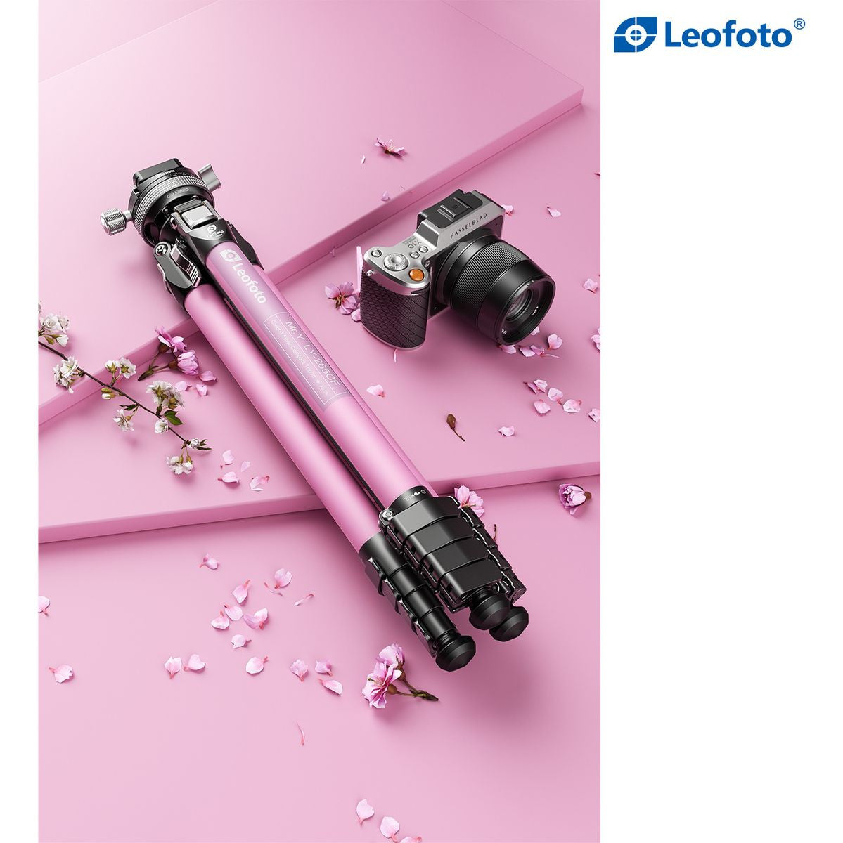 Leofoto LY-265CF(Pink) CNC Tripod