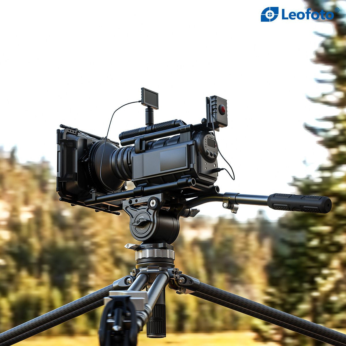 Leofoto LVC-193C+BV-15 Carbon Fiber Twin Leg Tripod