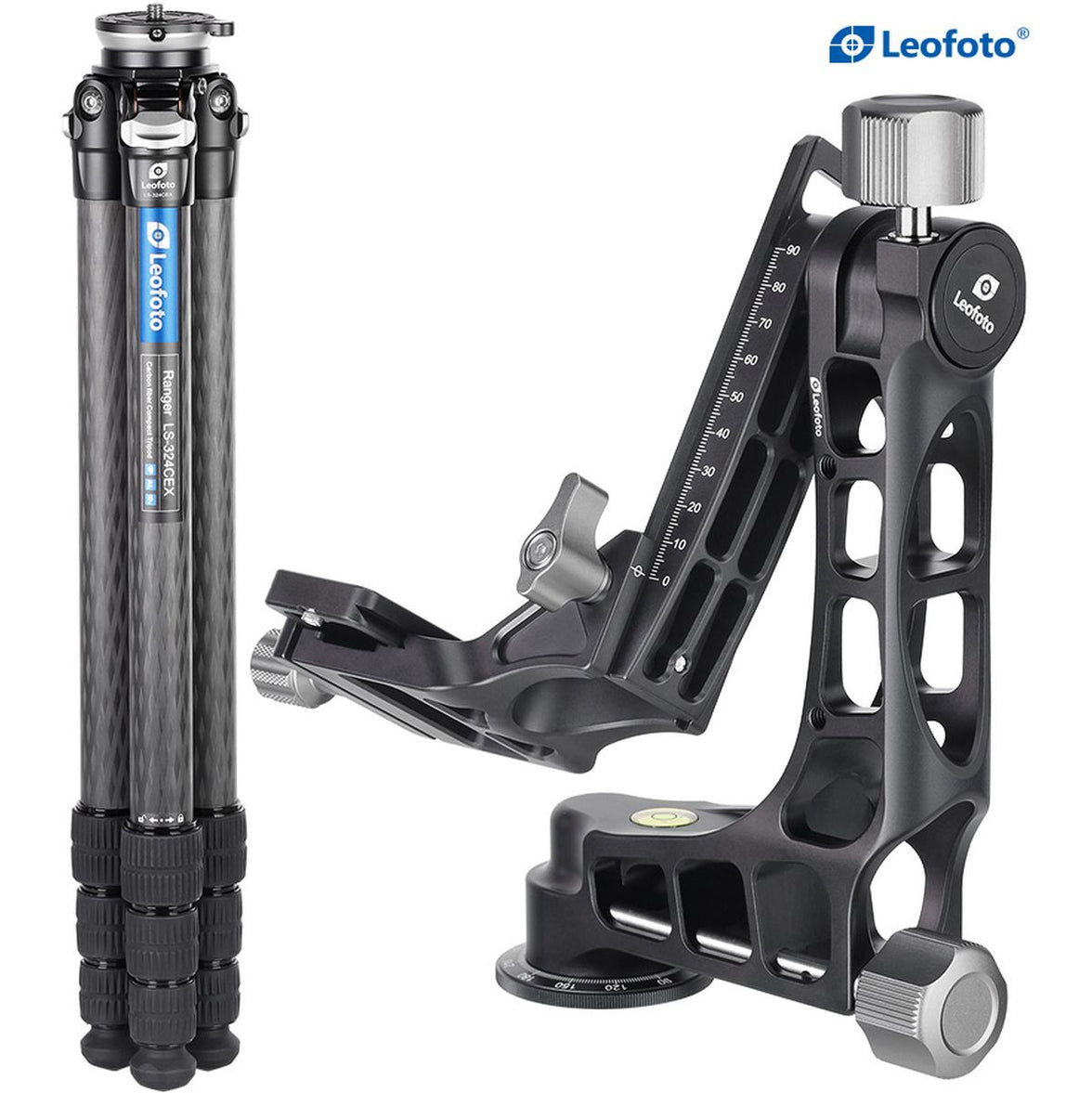 Leofoto LS-324CEX+PG-1 CNC Tripod w/ Leveling Base